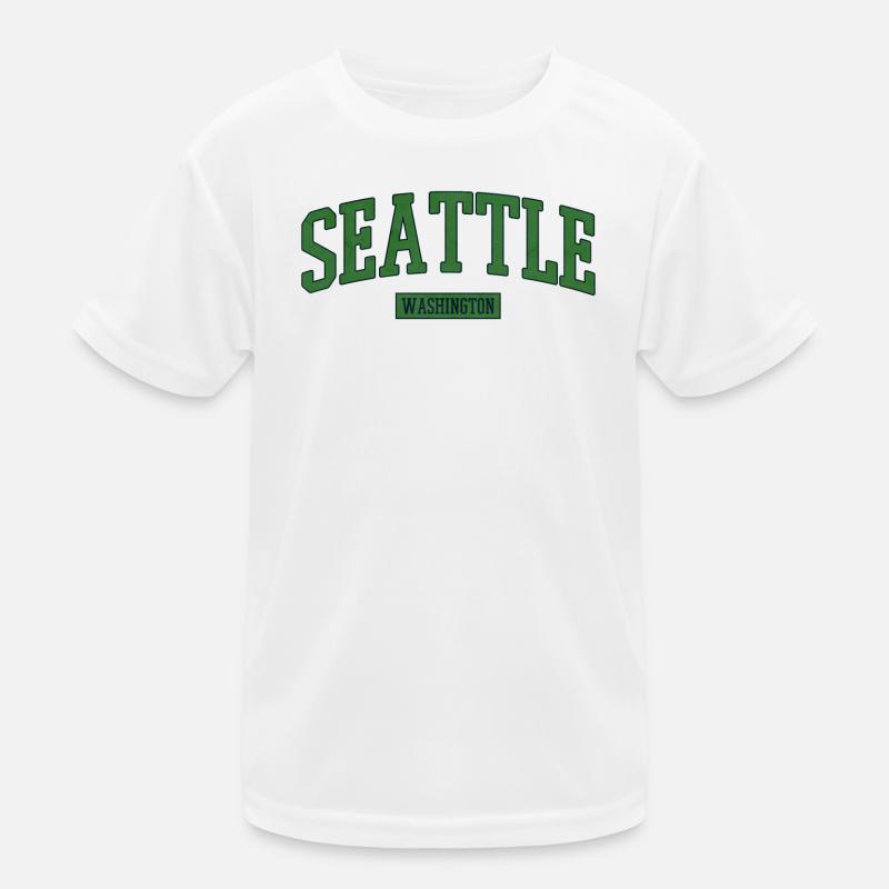 Seattle Washington USA Kids Functional T-Shirt