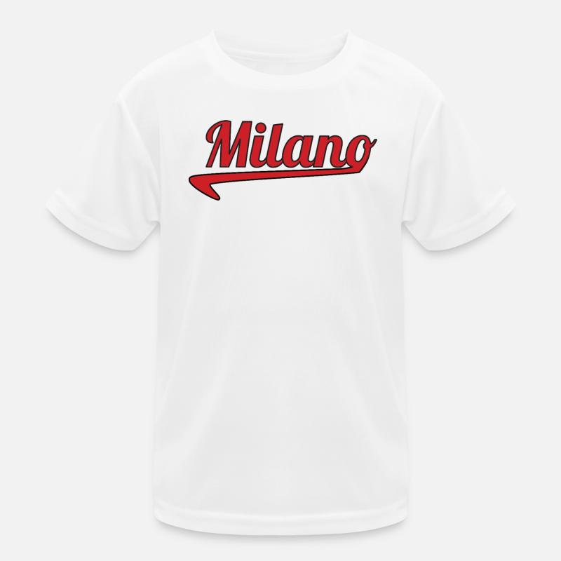 Milano Script Emblème Swoosh T-shirt sport Enfant