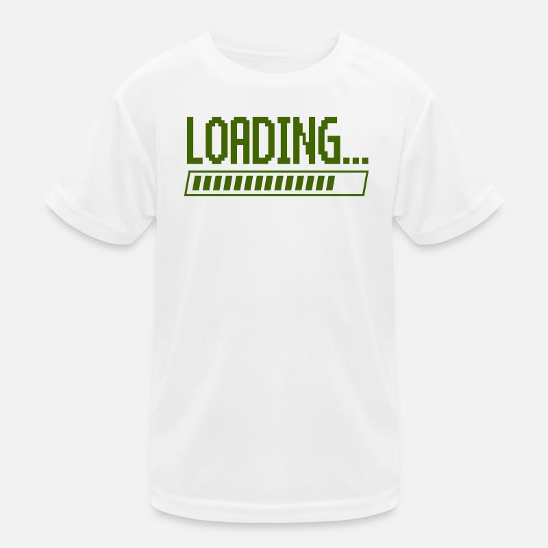 Loading Bar Pixel Design Kids Functional T-Shirt
