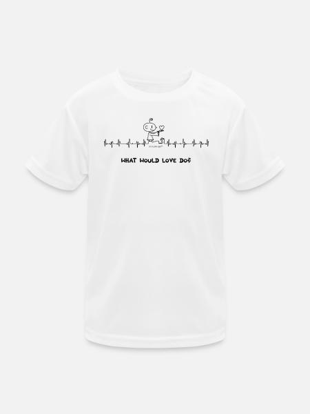 What would love do? - Kids Functional T-Shirt - white - Front