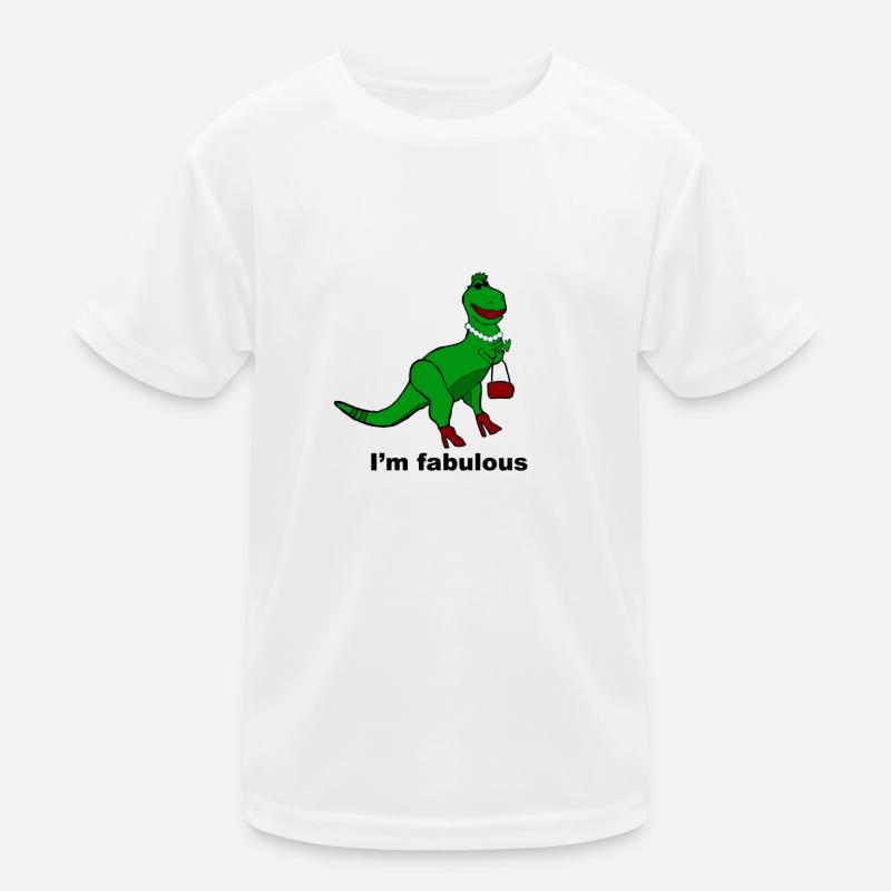Fabulous Dinosaur Kids Functional T-Shirt