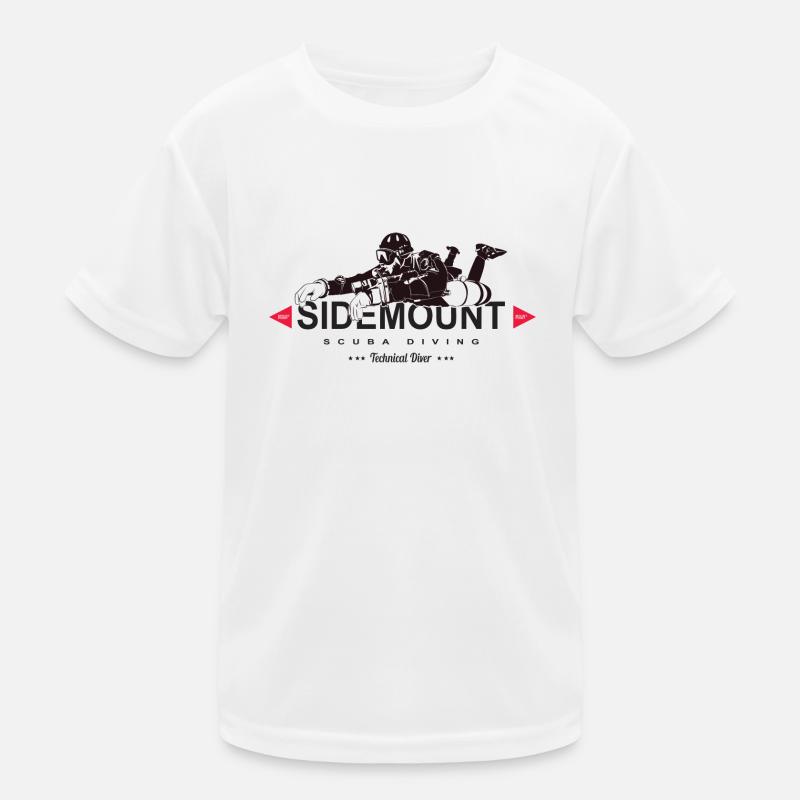Sidemount Diver Diving Gift Tec Diving Cave Kids Functional T-Shirt