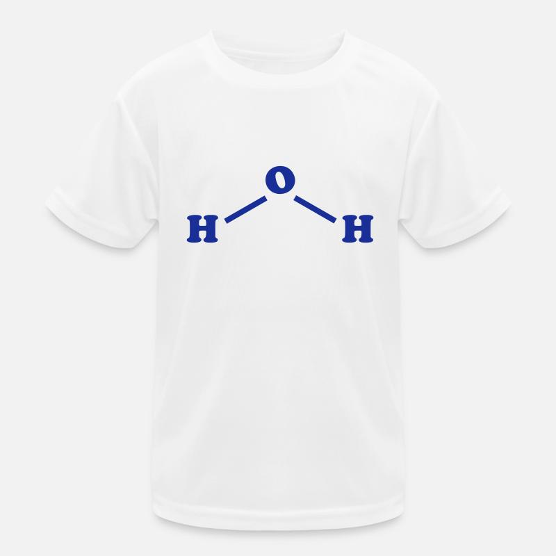 Water Molecular Chemical Formula Kids Functional T-Shirt