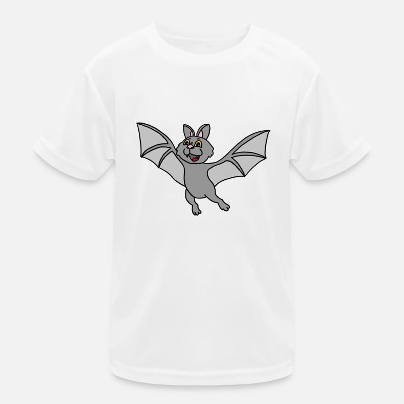 Fledermaus, Vampir, Halloween, bat - Kinder Funktions-T-Shirt - Weiß