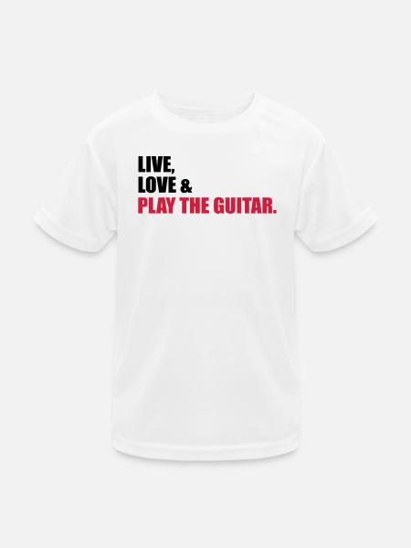 guitar - Kids Functional T-Shirt - white - Front
