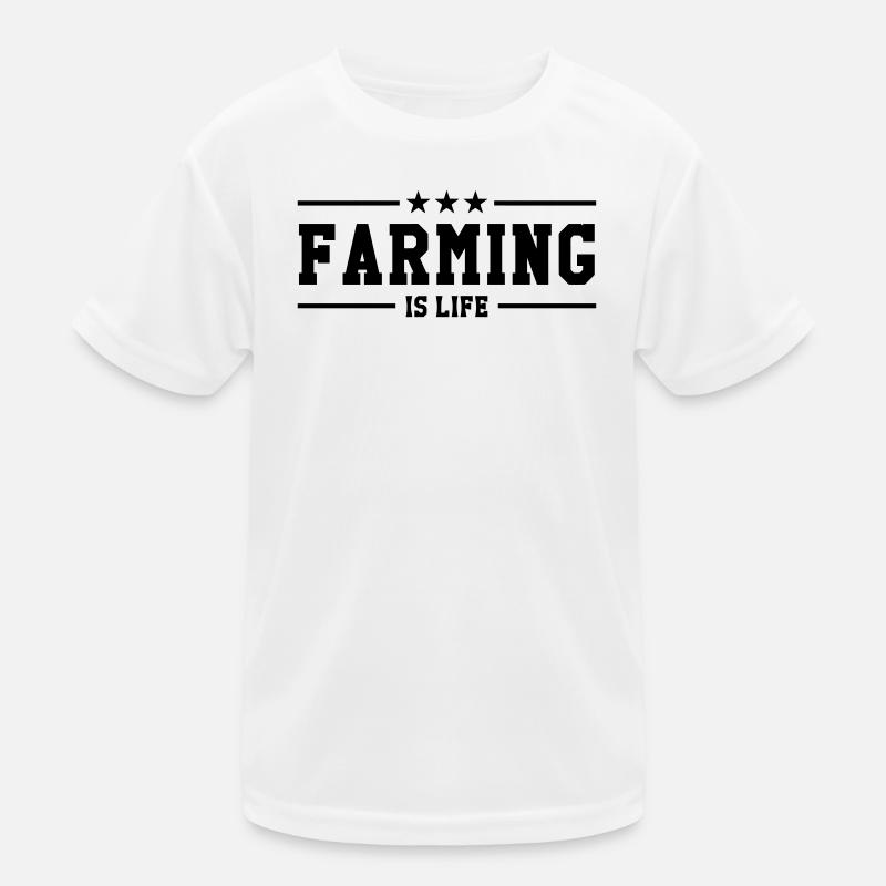 Farming is life Kids Functional T-Shirt