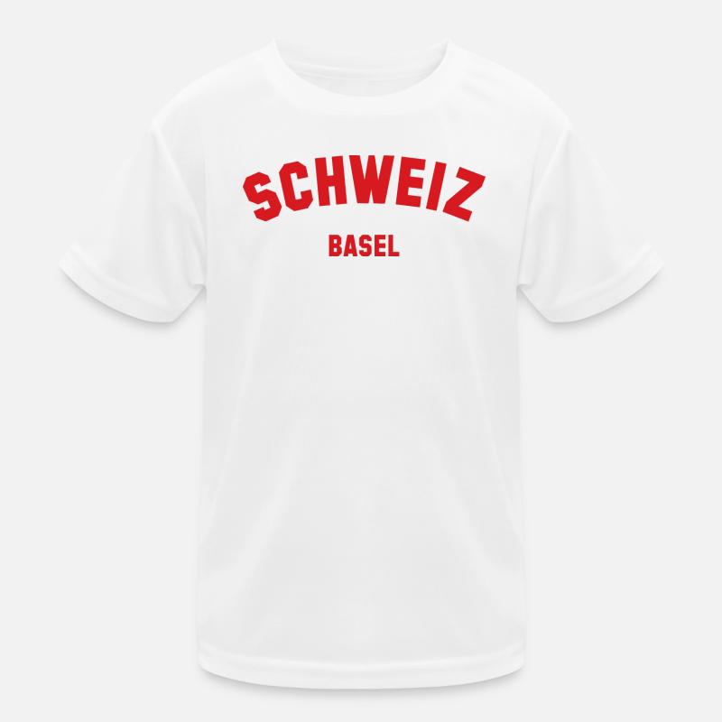 BASEL Switzerland Schweiz Kinder Funktions-T-Shirt