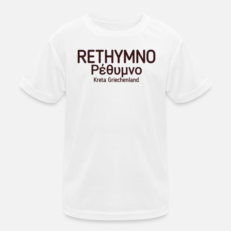 Crete Rethymno Kids Functional T-Shirt