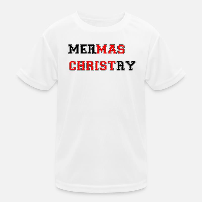 Frohe Weihnachten - Kinder Funktions-T-Shirt - Weiß