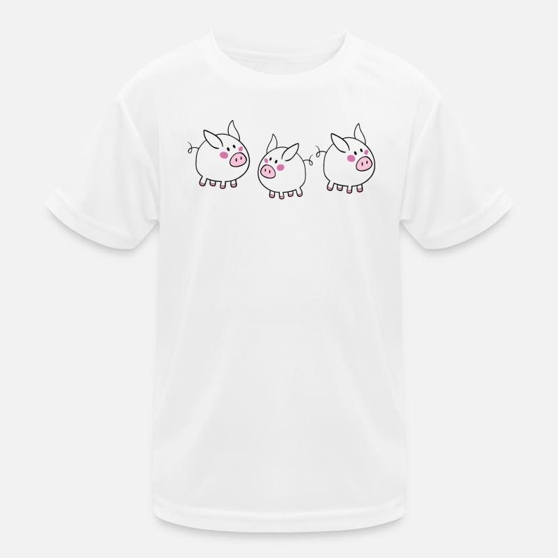 Cochon chanceux T-shirt sport Enfant