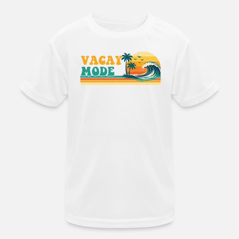 Vacation Mode Retro Cruise Beach Trip Palmen Kinder Funktions-T-Shirt
