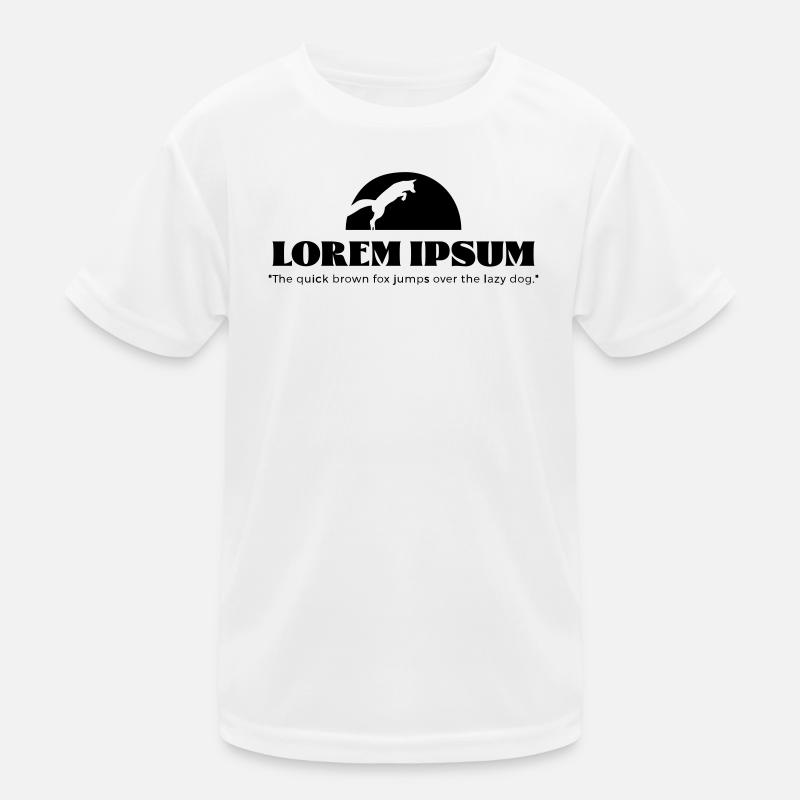 Lorem Ipsum "The quick brown ... Kids Functional T-Shirt
