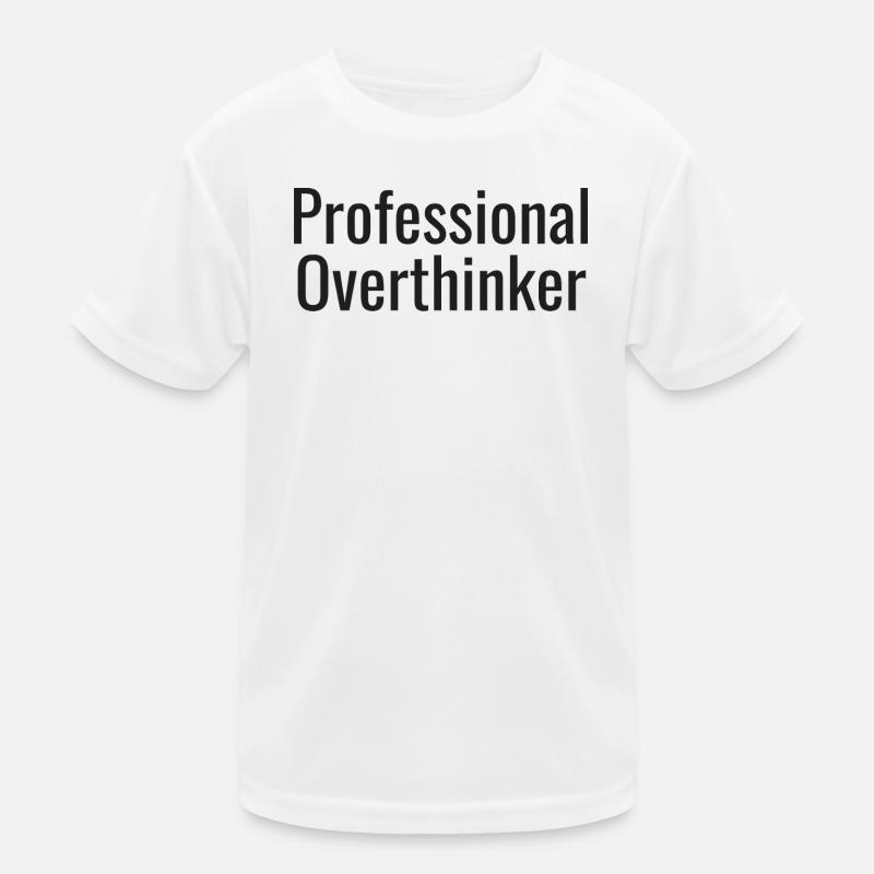 Overthinker tee | Funny Anxiety Gift Kids Functional T-Shirt