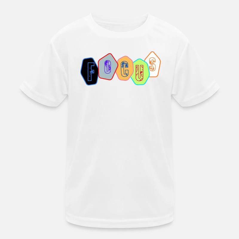 Focus in chrome blocks Kids Functional T-Shirt