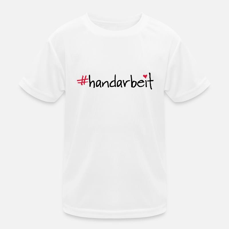 #handarbeit Kinder Funktions-T-Shirt
