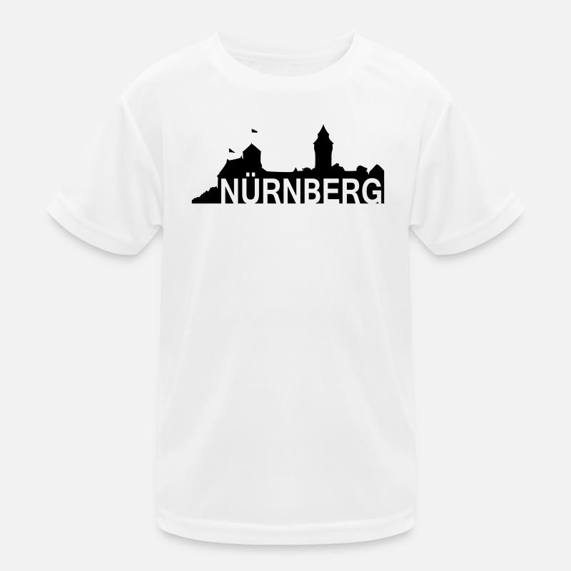 Nuremberg - roil © - Nuremberg with silhouette Kids Functional T-Shirt