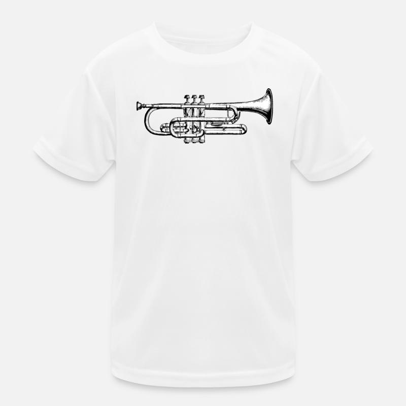 Trompete Trumpet Kinder Funktions-T-Shirt