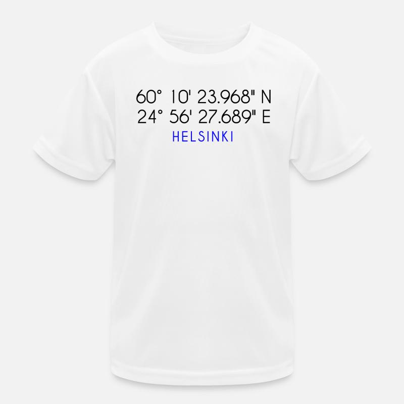 Helsinki coordinates Kids Functional T-Shirt