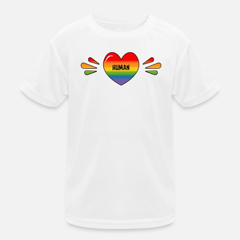 Regenbogen Schwuler Mensch Kinder Funktions-T-Shirt