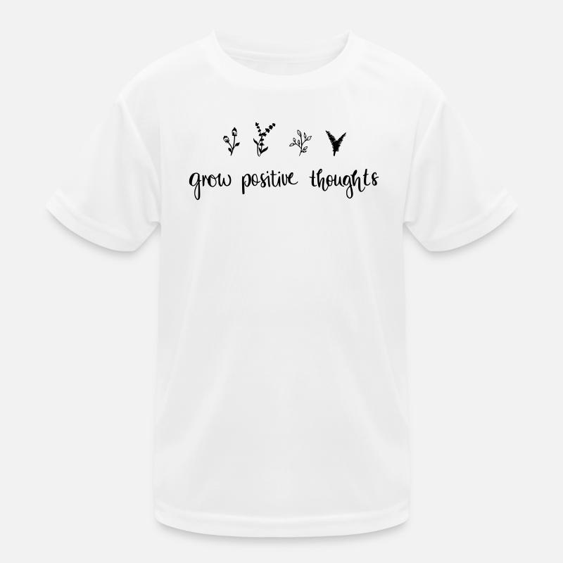 grow positiv thoughts - Nature - Kids Functional T-Shirt - white