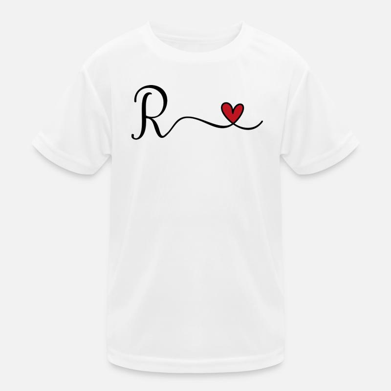 Letter R Monogram Kids Functional T-Shirt