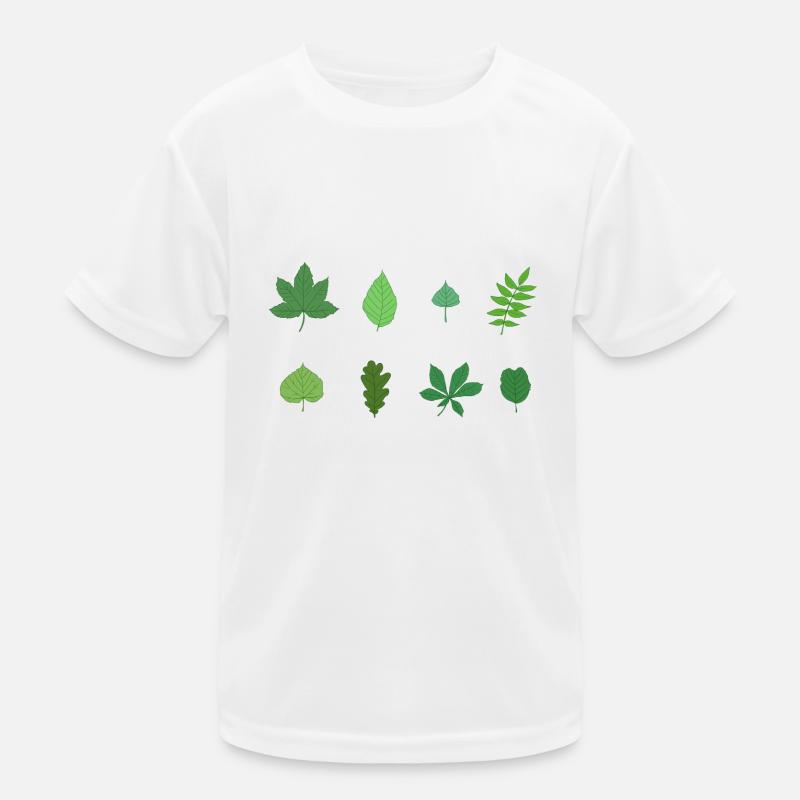 Blätter Biologie Wald Förster Jäger Eiche Ahorn Kinder Funktions-T-Shirt