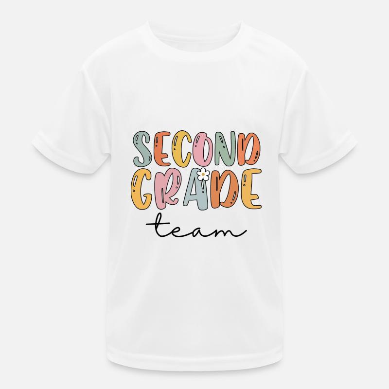 Team Second Grade Tribe Second Grade Teacher Kids Functional T-Shirt