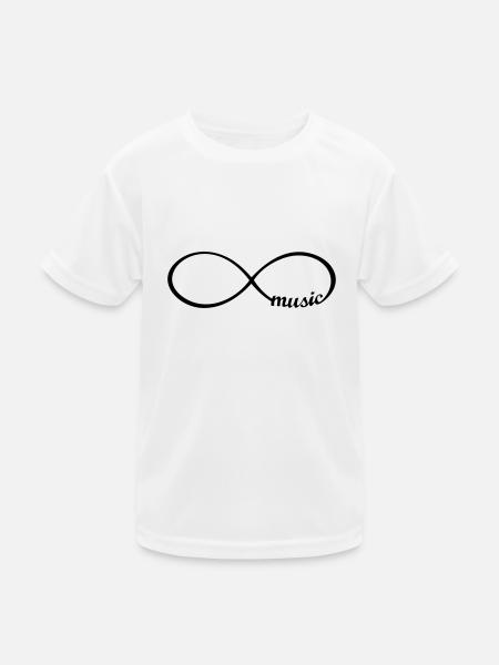 Endless Music I love music - Kids Functional T-Shirt - white - Front