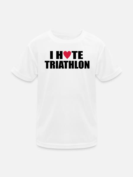 triathlon - Kinder Funktions-T-Shirt - Weiß