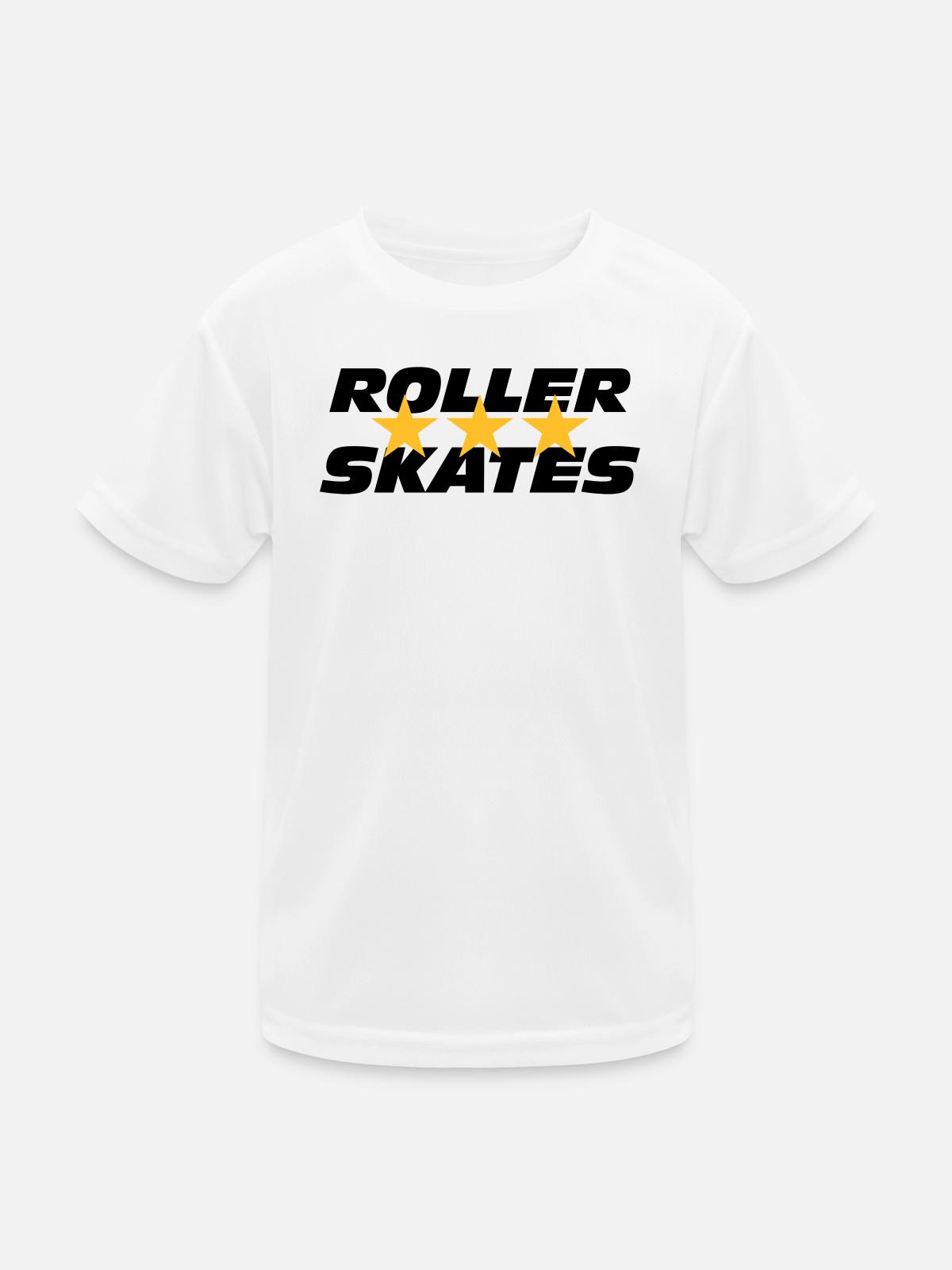 Roller Skates - T-shirt sport Enfant - blanc - Devant