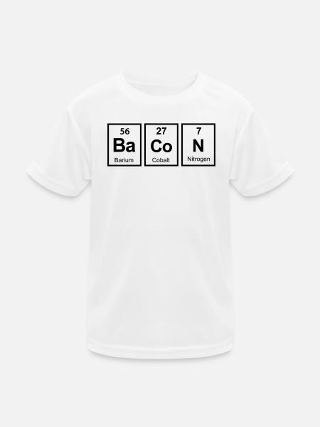 bacon - Kinder Funktions-T-Shirt - Weiß