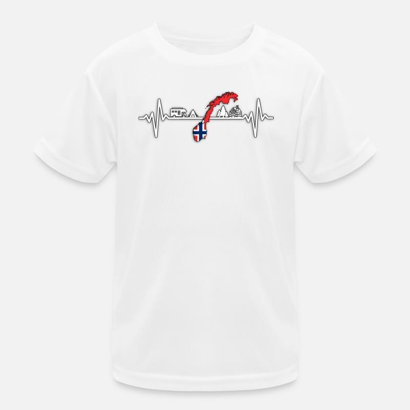 Norway Camper Norwegen Camping Design Kinder Funktions-T-Shirt