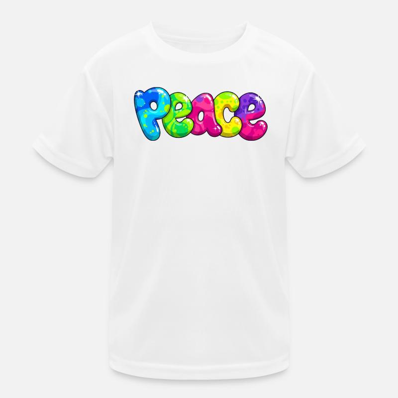 Peace Kinder Funktions-T-Shirt