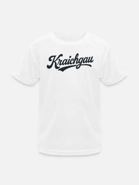 Kraichgau Region lettering - Kids Functional T-Shirt - white