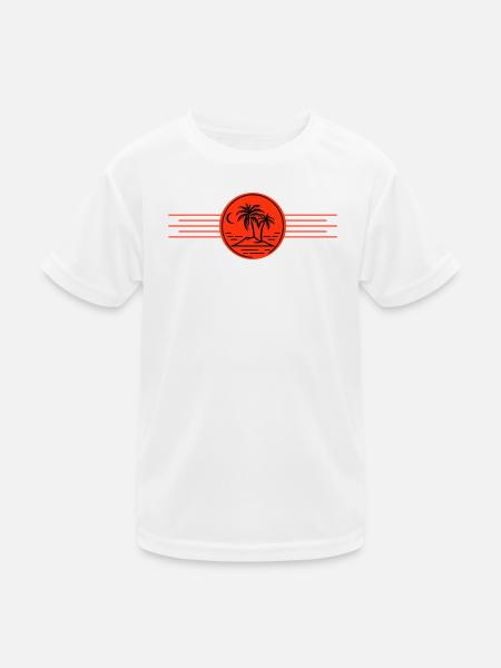 Palm Island Holidays - Kids Functional T-Shirt - white - Front