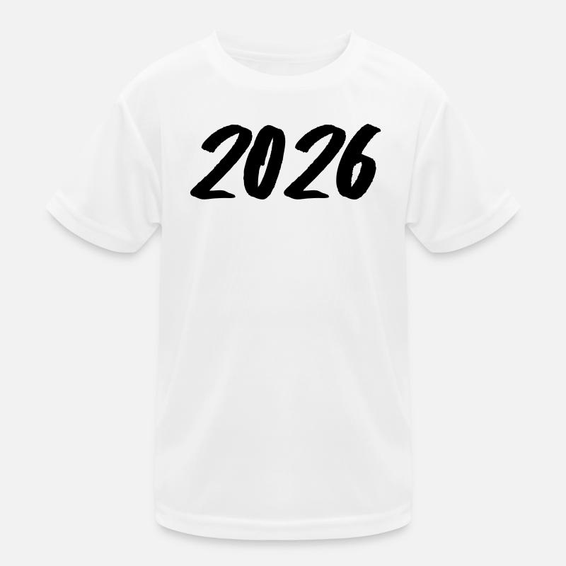Year 2026 Brushstroke Kids Functional T-Shirt