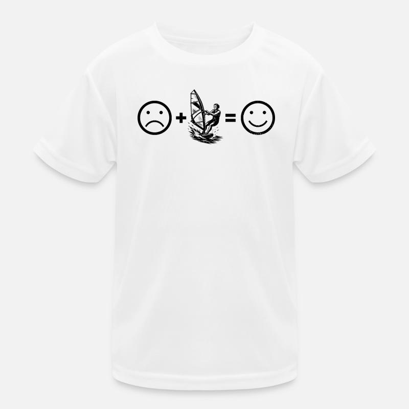 Direkte Windsurfing Aussage Kinder Funktions-T-Shirt