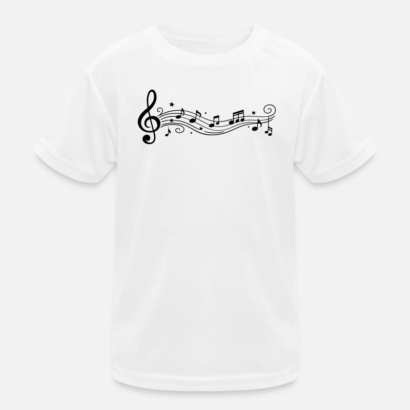 Notes musicales Clés de mélodie T-shirt sport Enfant