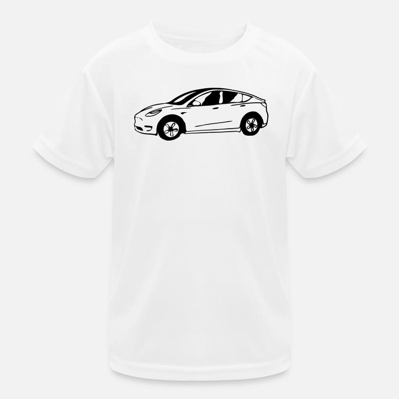 Model Y drawn schematically Kids Functional T-Shirt