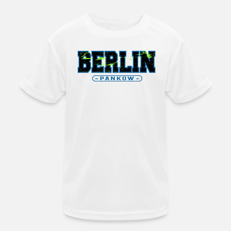 Berlin Pankow Neon Graffiti Kids Functional T-Shirt