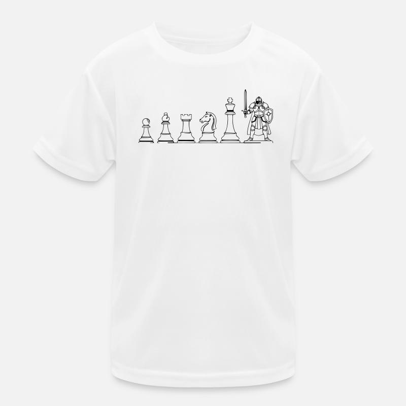 Spielfigur Brettspiel Evolution: Lustiges Design - Kinder Funktions-T-Shirt - Weiß