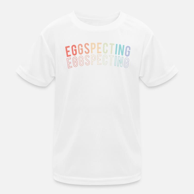Werdende Mutter Ostern Gender Reveal Kinder Funktions-T-Shirt