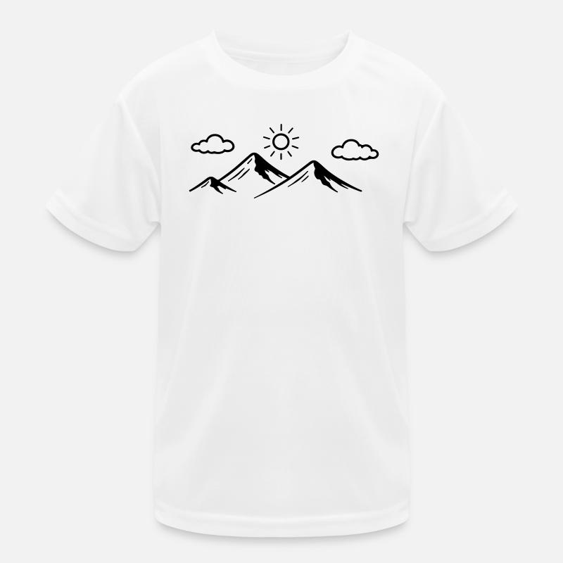 Berge Symbol Kinder Funktions-T-Shirt