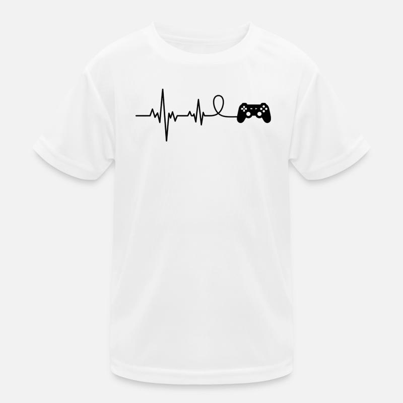 Game Controller Gamer Heartbeat Funny Kinder Funktions-T-Shirt