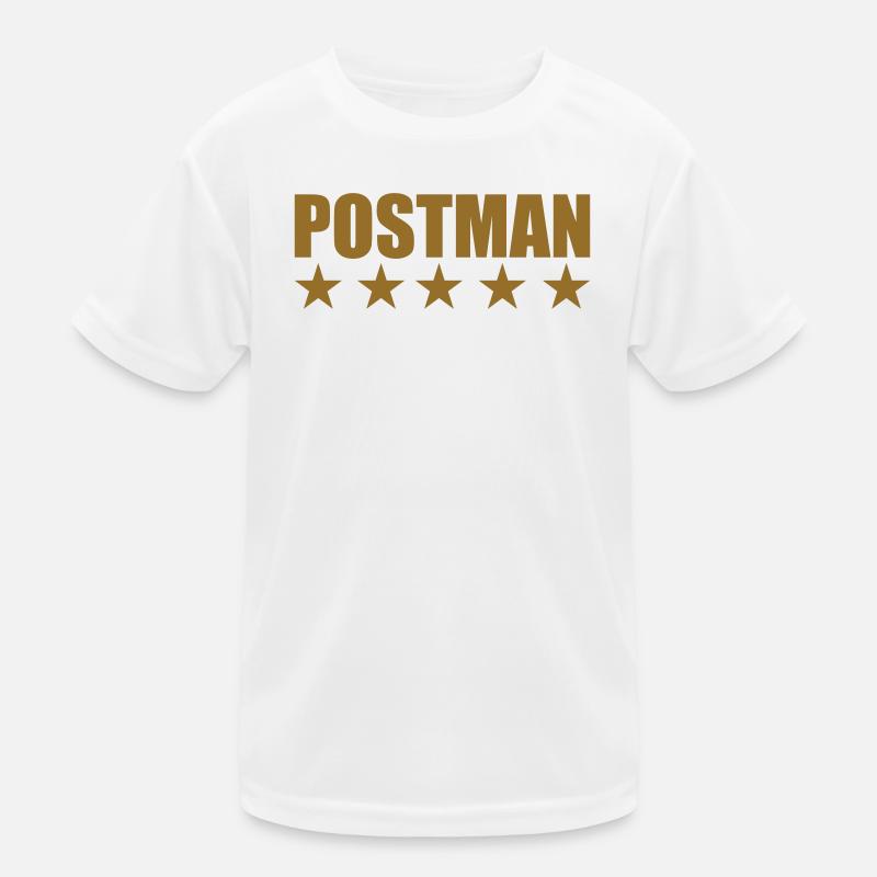 Fünf-Sterne-Postbote, professioneller Postbote Kinder Funktions-T-Shirt