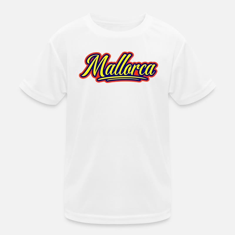 Mallorca Schrift Kinder Funktions-T-Shirt
