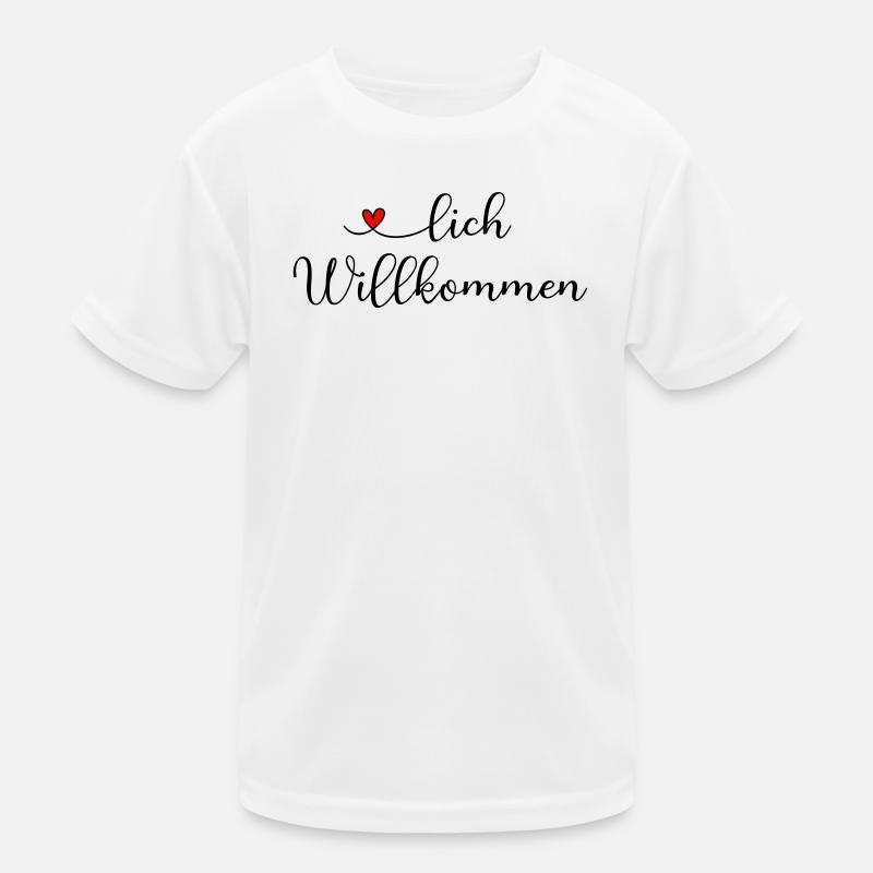 Herzlich Willkommen Kinder Funktions-T-Shirt