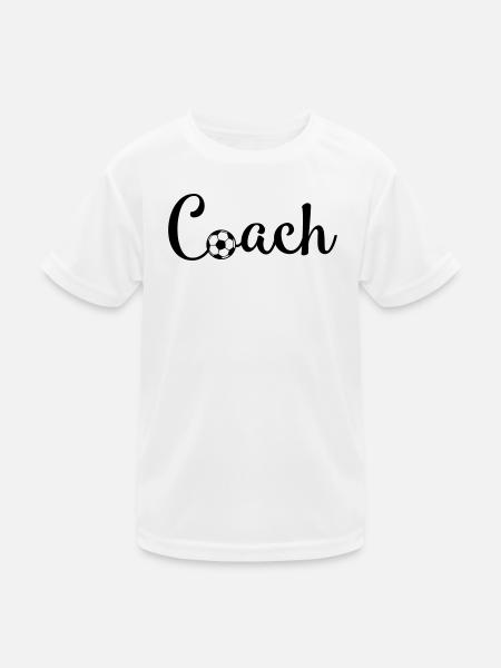 Football Coach - Kids Functional T-Shirt - white - Front