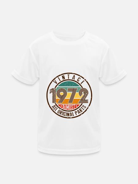 Vintage 1972 almost all original - Kids Functional T-Shirt - white