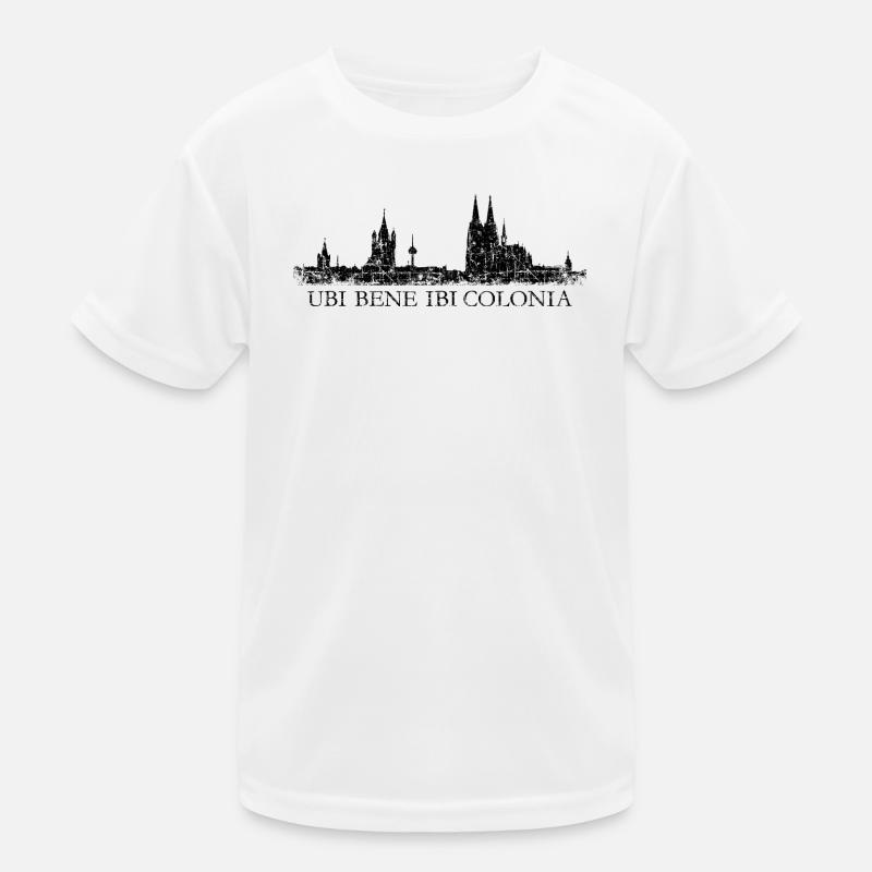 UBI BENE IBI COLONIA Kölner Skyline Köln Kinder Funktions-T-Shirt